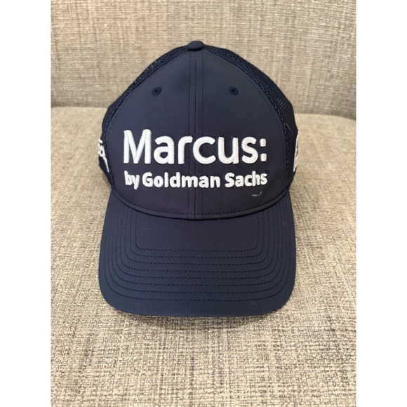 Titleist Marcus by Goldman Sachs Navy Blue Mesh Trucker Golf Snapback Hat FJ NEW